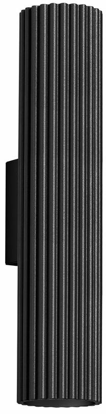 Valgusti seinale Sollux Karbon 30, GU10, 2 x 10 W, must v. / must v.