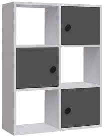 Pastatoma lentyna Kalune Design Tilton 322RTC1162, antracito sp./balta sp., 93 cm x 72 cm x 25 cm