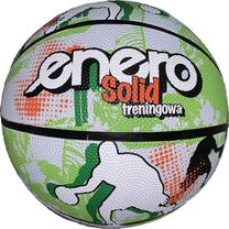 Krepšinio kamuolys Enero Solid, 7 dydis, balta sp./žalia sp.