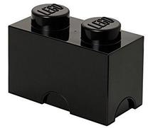 Daiktadėžė LEGO® Storage Brick 2 40021733, 2.6 l, juoda sp., 12.5 x 25 x 18 cm