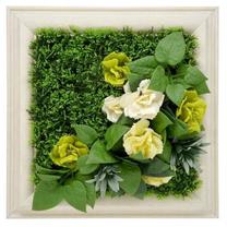 Dekoracija Mirpol Eustoma, balta sp./žalia sp.