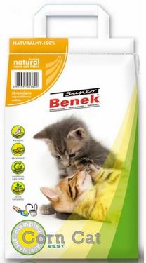 Kaķu smiltis Super Benek Corn Cat, organiskās (cementējošās), 14 l