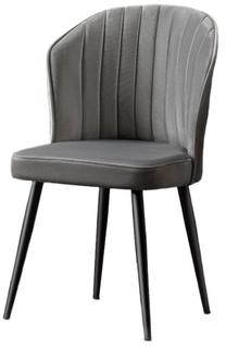 Kėdžių rinkinys Kalune Design Rubi 107BCK1137, matinė, juoda sp./pilka sp., 42 cm x 52 cm x 85 cm, 2 vnt.