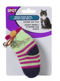 Žaislas katėms su katžole Spot Sock, įvairių spalvų, 11 cm