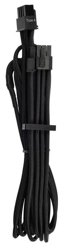 Vads Corsair Premium Premium Individually Sleeved PCIe with Single Connector Type 4 PCIe, Type 4 PSU, 0.65 m, melna krās.