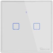 Išmanusis Wi-Fi sieninis jungiklis Sonoff T2EU2C, 130 g, 100 - 240 V