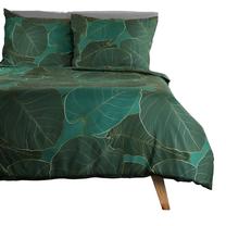 Gultas veļas komplekts Homla Gallo Basic 811772, zelta krās./zaļa krās., 70 x 80 cm, 200 x 220 cm