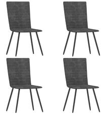 Kėdžių rinkinys VLX 287809, pilka sp., 53 cm x 42 cm x 86.5 cm, 4 vnt.