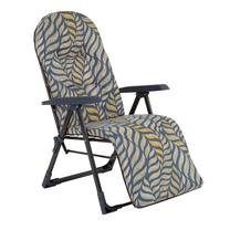 Lauko kėdė Patio Galaxy Plus G050-06IB, geltona sp./pilka sp., 85 cm x 59 cm x 105 cm