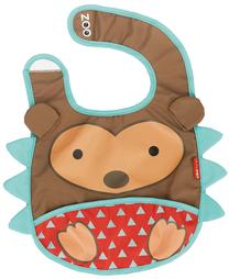 Lācīte zīdainim Skip Hop Zoo Tuck Away Bib Hedgehog, 6+ mēn.