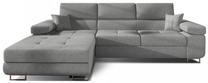 Kampinė sofa Armando Gusto 88, pilka sp., kairinė, 280 x 205 cm x 90 cm