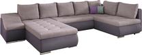 Kampinė sofa Giovanni Soro 61, Soro 65, rožinė sp./violetinė sp., kairinė, 200 x 340 cm x 88 cm