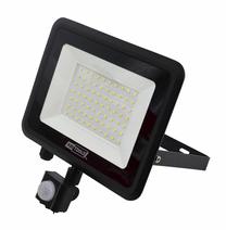 Prožektor liikumisanduriga, liigutatav AWTools Slim, 50 W, 4750 lm, 6000 °K, IP44, must v.