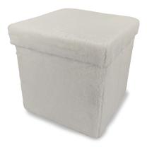 Pufas Domoletti Mateo, balta sp., 38 cm x 38 cm x 38 cm