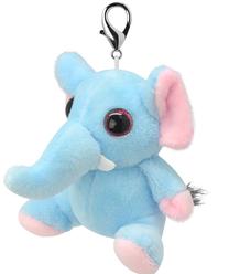 Mīkstā rotaļlieta Wild Planet Elephant 50401, zila krās., 8 cm