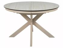 Valgomojo stalas išskleidžiamas Porto, smėlio sp./kašmyro sp., 120 - 160 cm x 120 cm x 76 cm