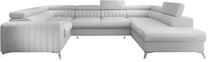 Kampinė sofa Louis Softis 17, balta sp., dešininė, 202 x 347 cm x 92 cm
