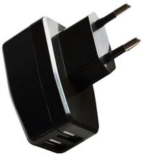 Telefono įkroviklis Vakoss, USB 2.0 Type A/AC/DC, juoda sp.