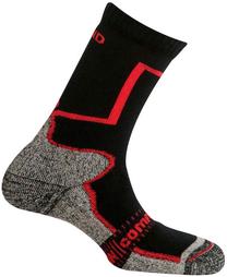 Sporta zeķes Mund Socks Pamir, melna krās./sarkana krās./pelēka krās., 38-41