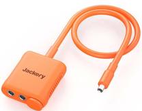 Jungtis Jackery Solar Panel Connector HTO732 DC8020 Male, 3 x DC8020 Female, 0.5 m, oranžinė sp.