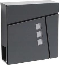 Pašto dėžutė Yoka M44B, antracito sp., 10.5 cm x 37 cm x 37 cm