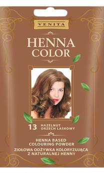 Krāsainais pūderis Venita Henna Color, riekstkoka krās., Hazelnut 13, 25 ml