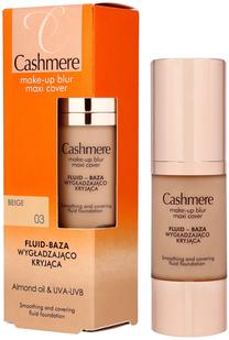 Skystas makiažo pagrindas Dax Cosmetics Cashmere Make-Up Blur Maxi Cover Fluid, 03 beige, 30 ml