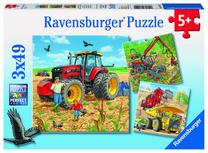 Dėlionė 3in1 Ravensburger Giant Machines 080120, 18 cm x 18 cm, 147 vnt., įvairių spalvų