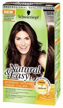 Matu krāsa Schwarzkopf Natural & Easy, mocca chocolate krās., Mocca Chocolate 584