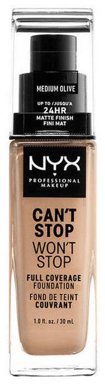 Skystas makiažo pagrindas NYX Professional Makeup Can't Stop Won't Stop, cswsf09 medium olive, 30 ml