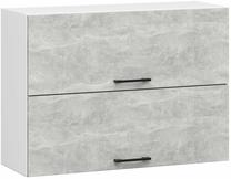 Pakabinama virtuvės spintelė Akord Oliwia W80, balta/pilka, 80 cm x 30 cm x 58 cm