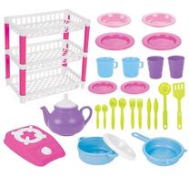 Наборы для игровой кухни, посуда в сушилке Artyk Dishes Set, многоцветный