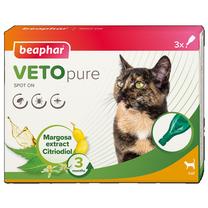Līdzeklis pret parazītiem Beaphar Veto Pure, 3 gab.