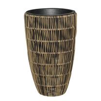 Puķu pods Home4you, plastmasa, Ø 30 cm, brūna krās.