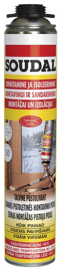 Зимняя уплотнительная пена Soudal, 750 мл