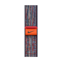 Dirželis Apple, Nike Sport Loop, mėlyna sp./raudona sp.