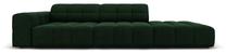 Sofa Micadoni Home Jennifer Velvet 3 Seats, tamsiai žalia sp., dešininė, 262 x 102 cm x 70 cm
