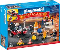 Konstruktor Playmobil Advent Calendar Site Fire Resque 9486, 24 tk