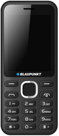 Telefons ar pogām Blaupunkt FM 02, 32 MB, melns krās.