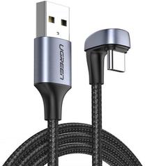 Kabelis Ugreen 70313 USB, USB Type-C, 1 m, melna krās.