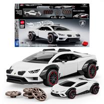 Konstruktors, automašīna Mattel Hot Wheels Lamborghini Huracan Sterrato JHG75, 268 gab., balta krās.