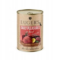 Mitrā barība (konservi) suņiem Lugers Daily Pleasures, liellopa gaļa, 0.4 kg
