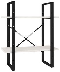 Pastatoma lentyna VLX 2-Tier 806433, balta sp./juoda sp., 70 cm x 30 cm x 60 cm