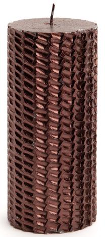 Свеча, цилиндрическая Amadeus Marron Triable, 40 час, коричневый цв.