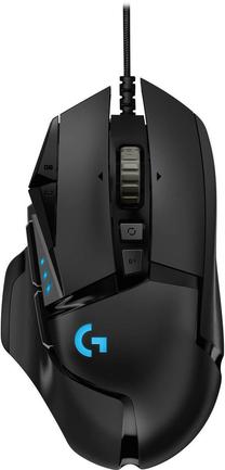 Kompiuterio pelė Logitech G502 Hero, juoda sp. Prekė su pažeista pakuote.