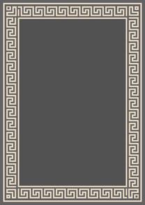 Ковер Oriental Weavers Scandic 1628_HJ8 E, черный цв./серый цв., 235 см x 160 см