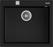 Кухонная мойка Teka Forsquare 50.40 TG Black, масса камня, 57 см x 50 см x 20 см, черный цв.