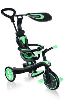Triratukas Globber Explorer 4 in 1, žalia sp.