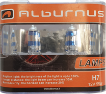 Automobilio lemputė Alburnus, halogeninė, balta sp., 12 V