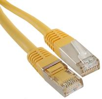 Кабель Qoltec CAT 6a S/STP RJ-45 8P8C, RJ-45 8P8C, 3 м, желтый цв.